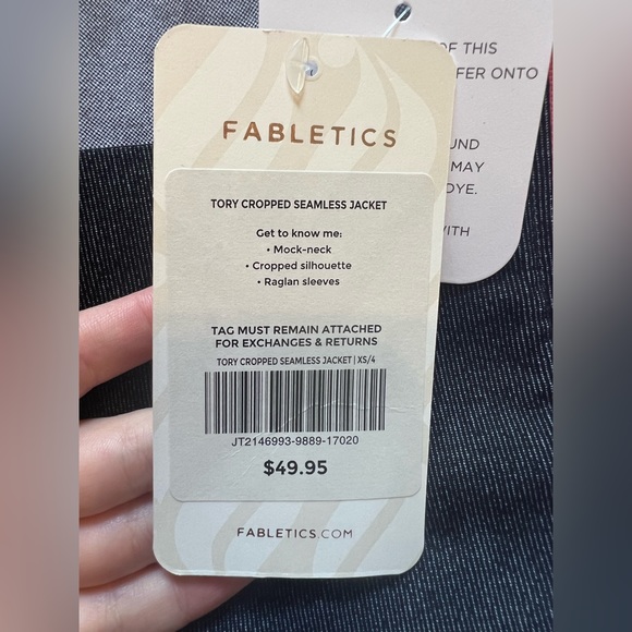 Fabletics Tory Cropped Seamless Jacket - Picture 3 of 6